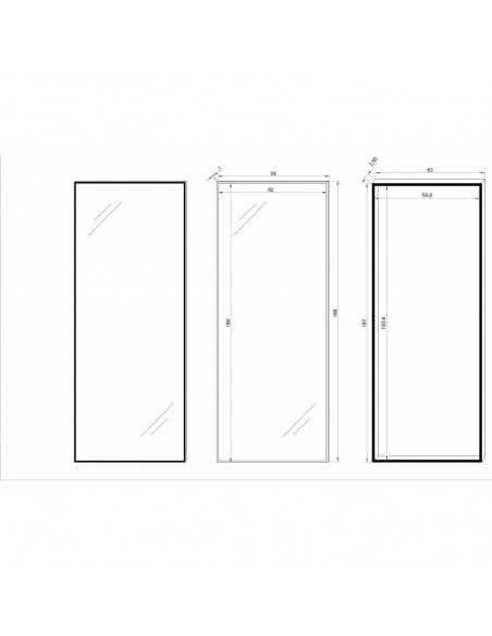 TapaContador Grande 188x64 Todo Espejo