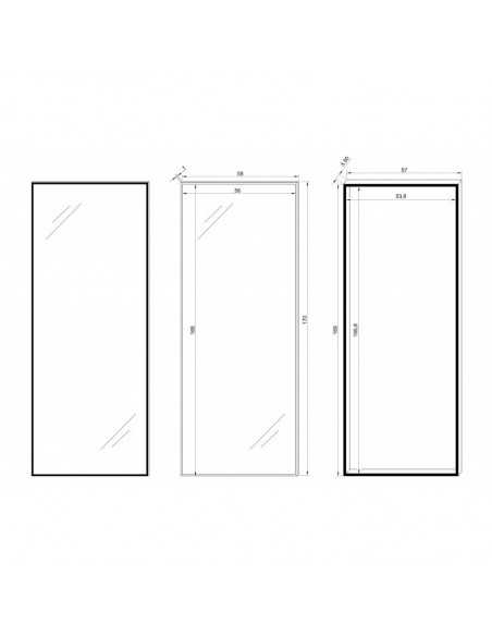 TapaContador Grande 170x58 Todo Espejo