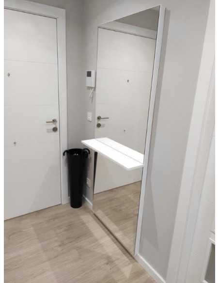 TapaContador Grande Todo Espejo con Estante A Medida