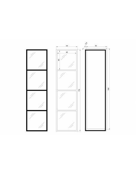 TapaContador Grande 170x44 Cuatro Espejos