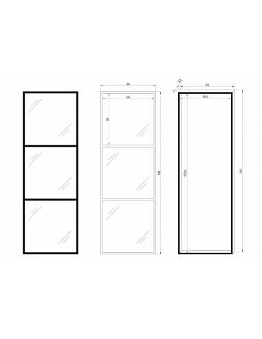 TapaContador Grande 188x64 Tres Espejos