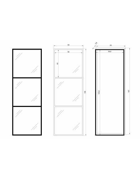 TapaContador Grande 188x64 Tres Espejos