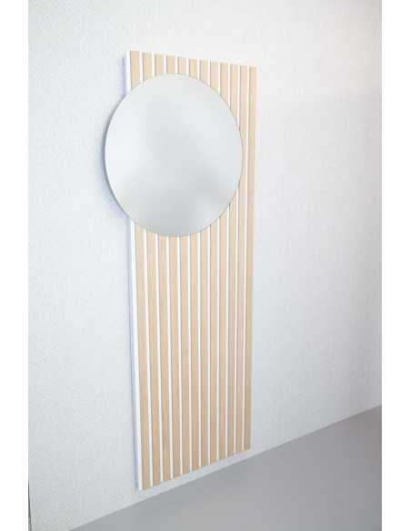 TapaContador Grande Espejo Redondo Listones Led A Medida